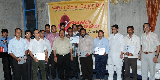 Silver Jubilee Blood Donors 