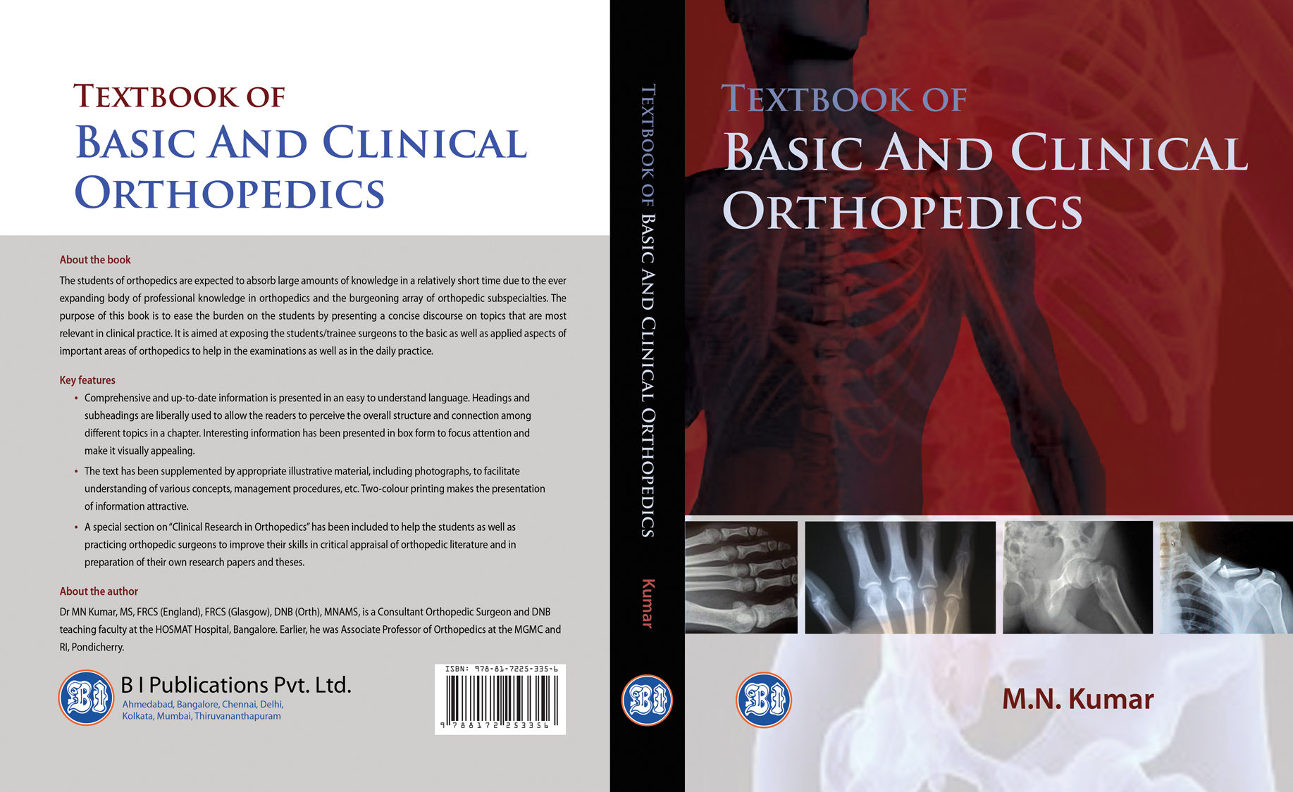 Textbook of Basic and Clinical Orthopedics By Dr.M.N.Kumar