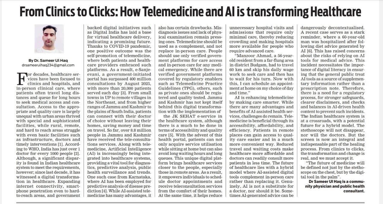 From Clinics to Clicks: How Telemedicine and AI is transforming healthcare
